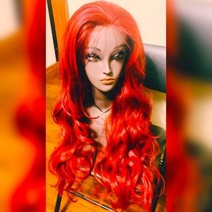 R&B Burgundy Lacefront Wig